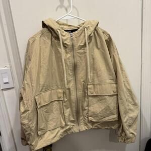Zara Women's Cream and Tan Jacket
